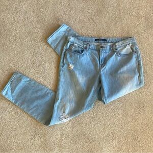 J Brand “Aidan” Jeans, light wash distressed boyfriend sz  30